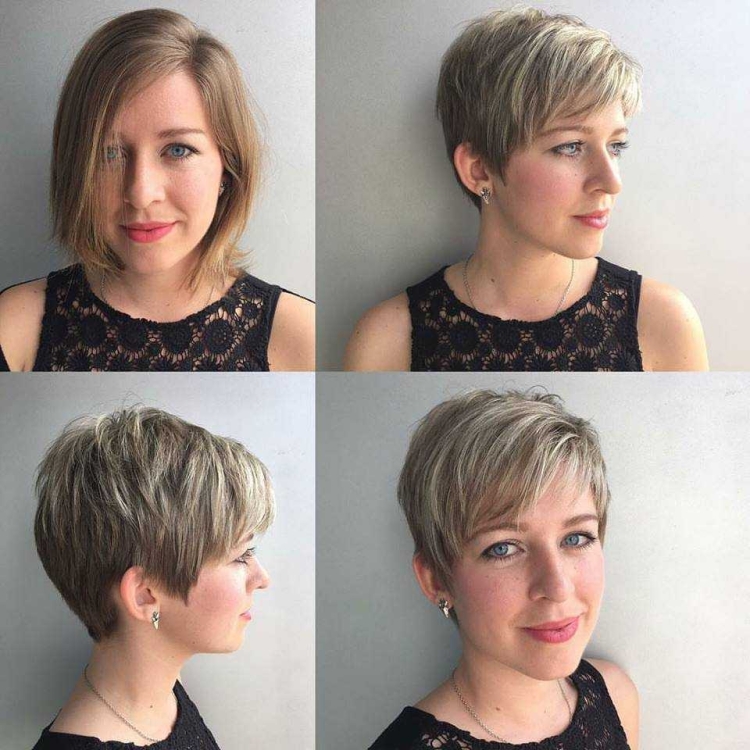 Стрижка Лонг Пикси до и после