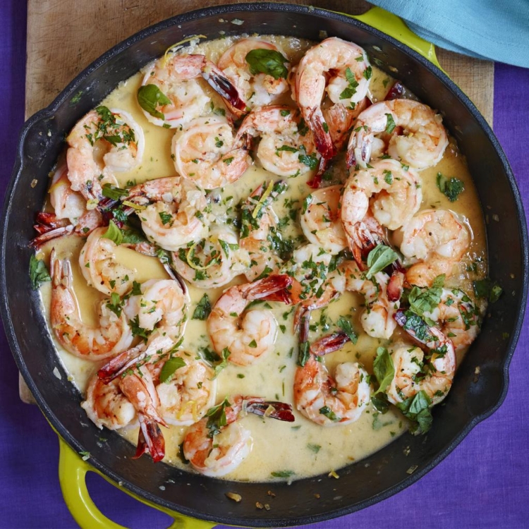 Королевские креветки ужин