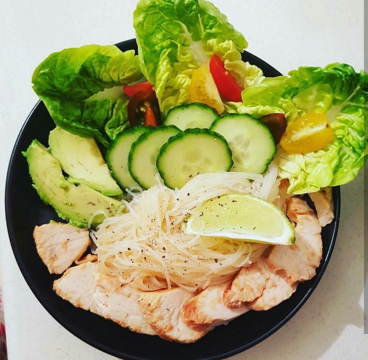 Эстетичный фитнес ужин