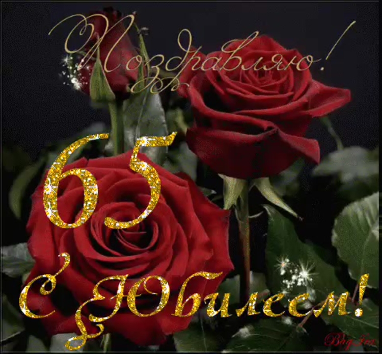 С днём рождения 65 лет женщине