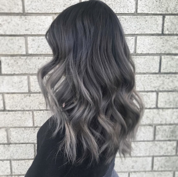 Черно пепельный цвет волос