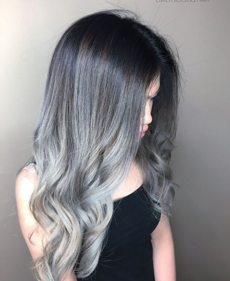 Графитовый цвет волос