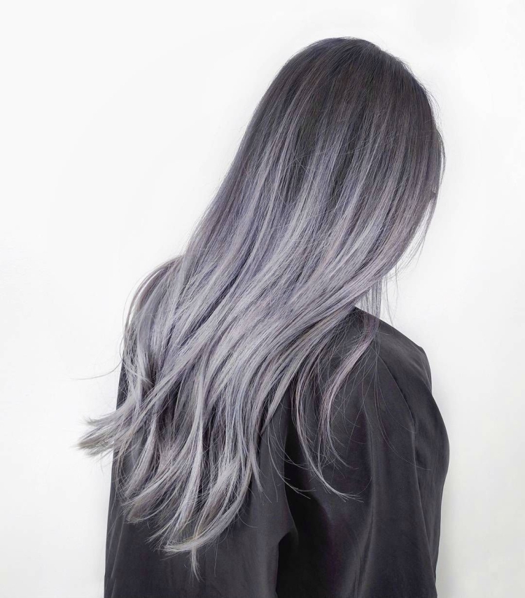 Пепельное омбре