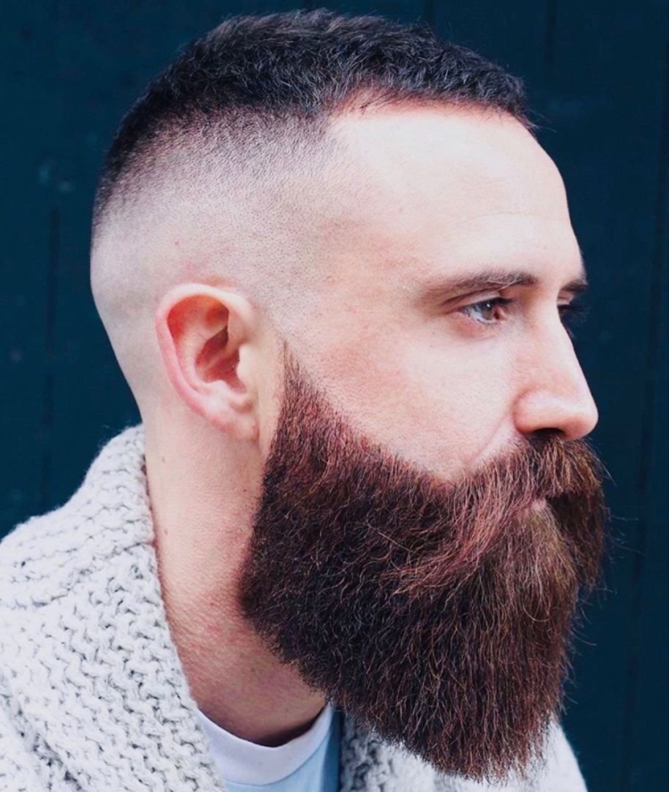 Короткий фейд с бородой