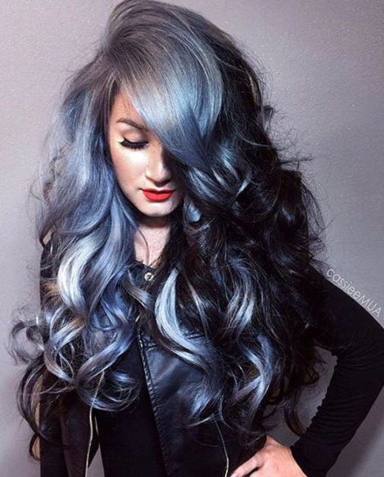 Металлический цвет волос