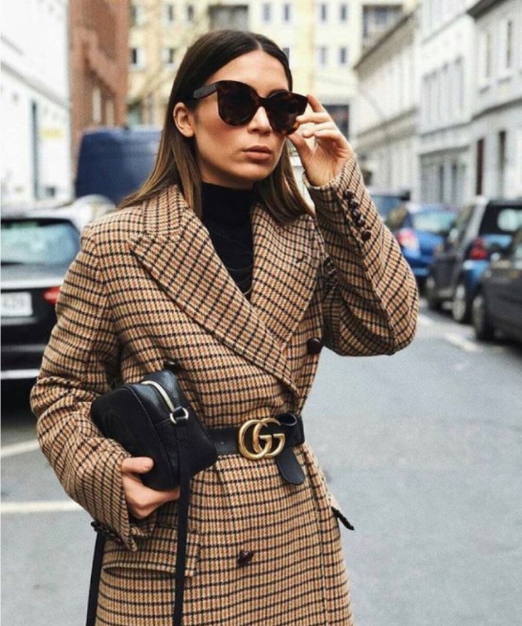 Пиджак оверсайз с ремнем