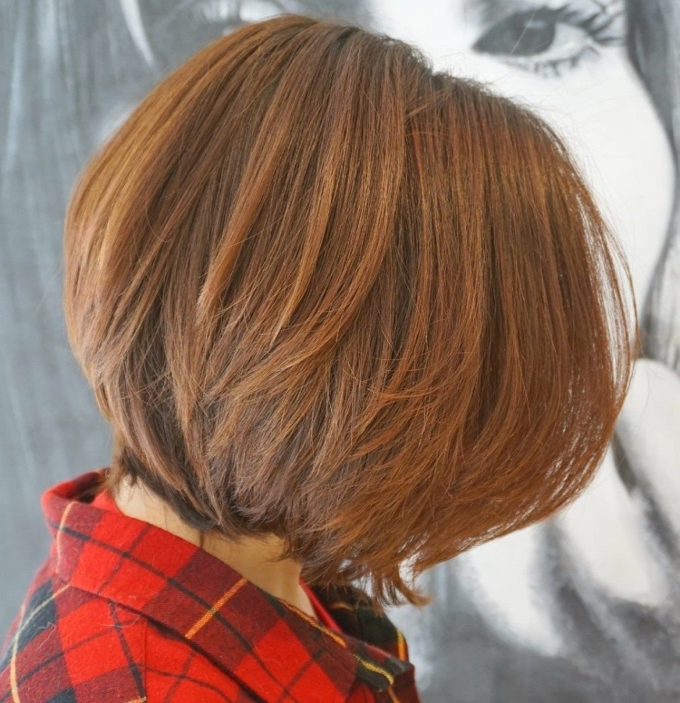 Градуированная Боб каре Каскад рыжие