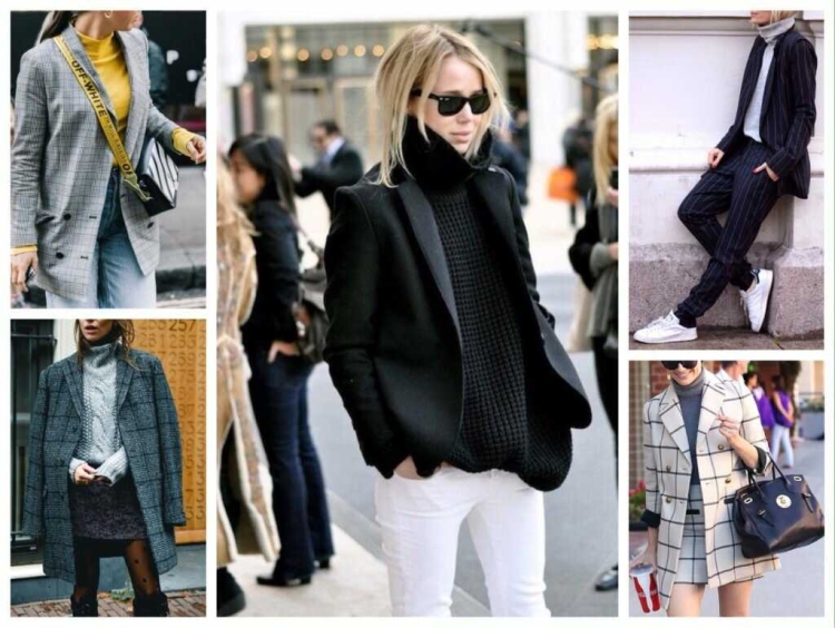 Водолазка с пиджаком женские