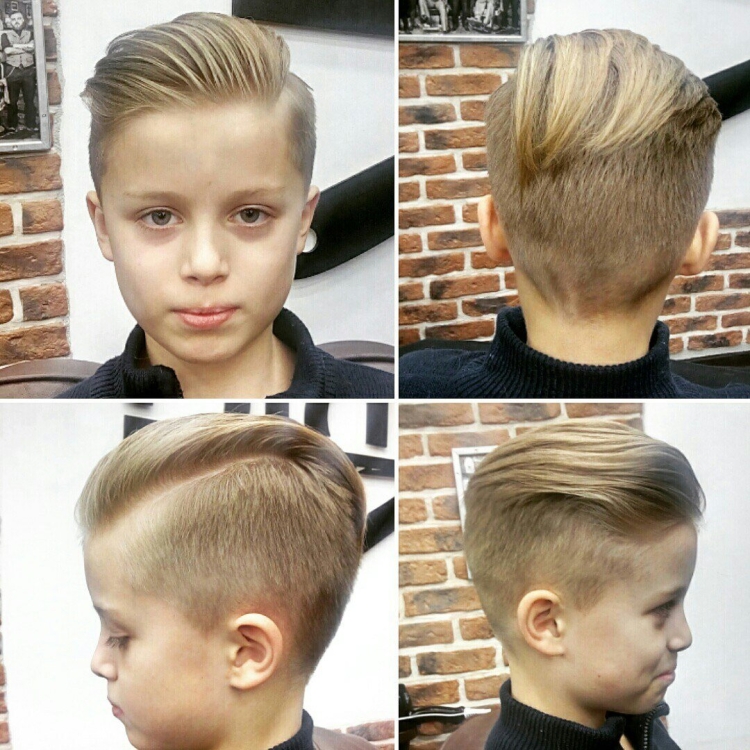 Стрижка с хвостом для мальчика