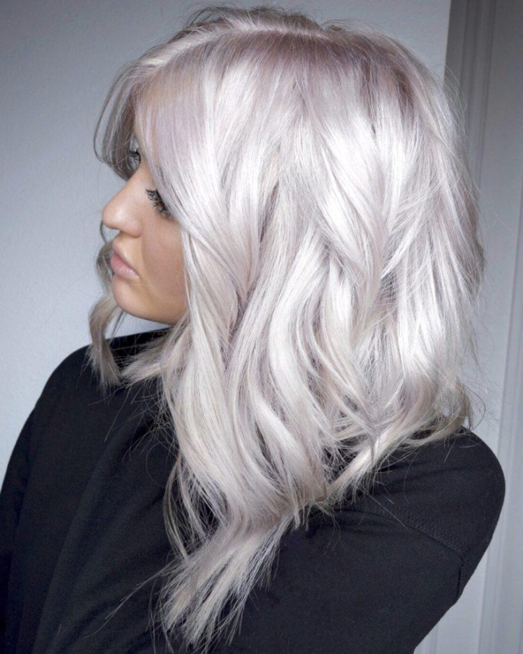 Платиновый блонд перламутровый пепельный