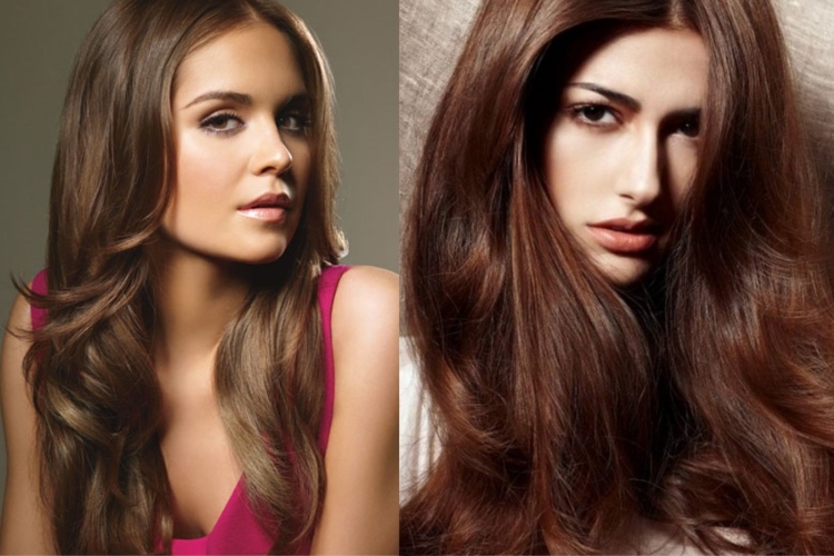 Окрашивание волос в коричневые тона