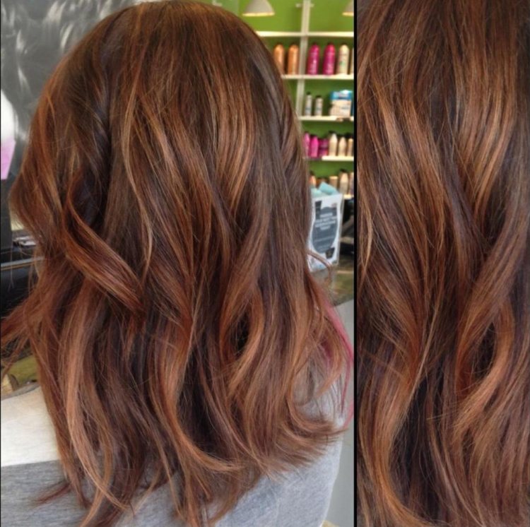 Цвет волос карамель с шоколадом