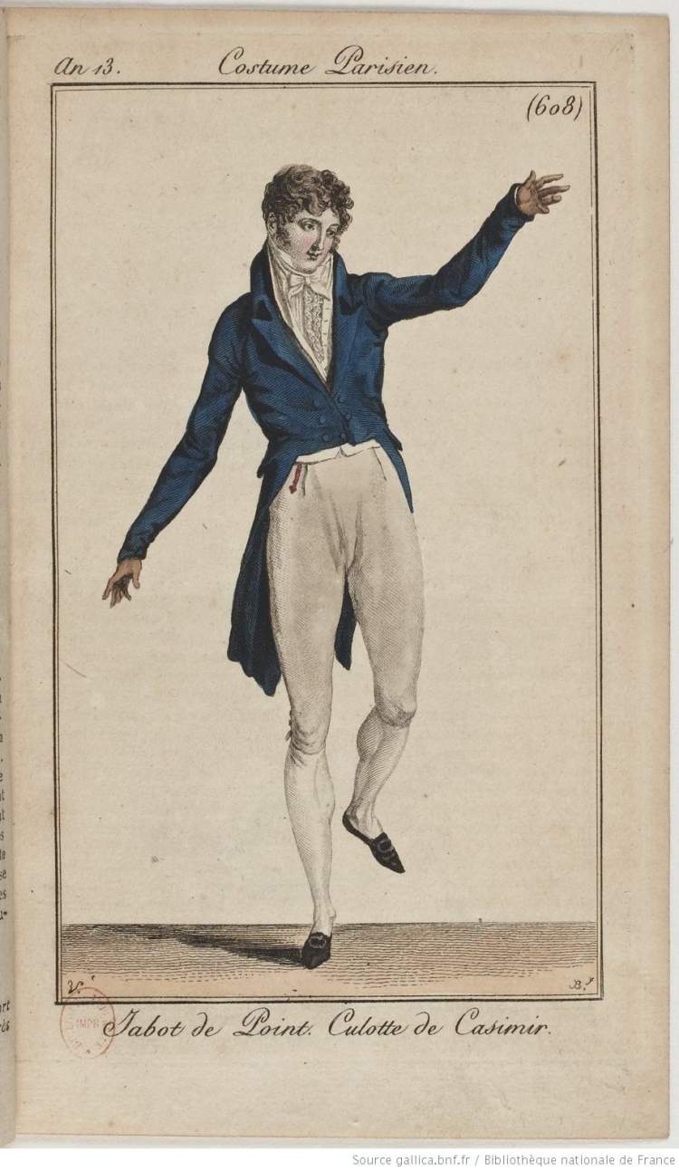 Мужской костюм эпохи Ампир 19 век