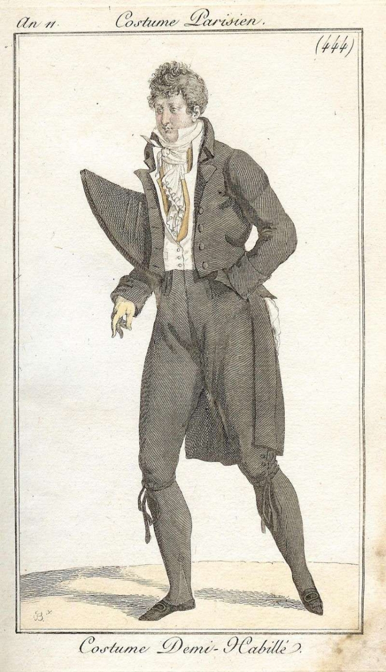 Стиль Ампир в одежде 19 века у мужчин