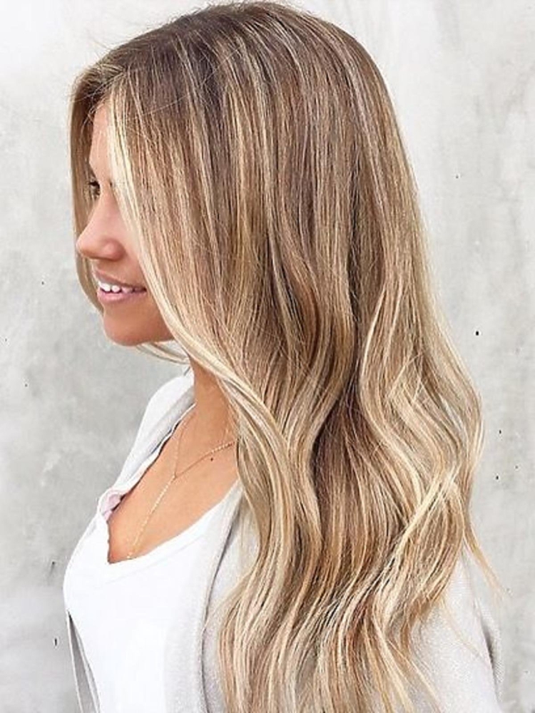 Эффект выгоревших волос на русые