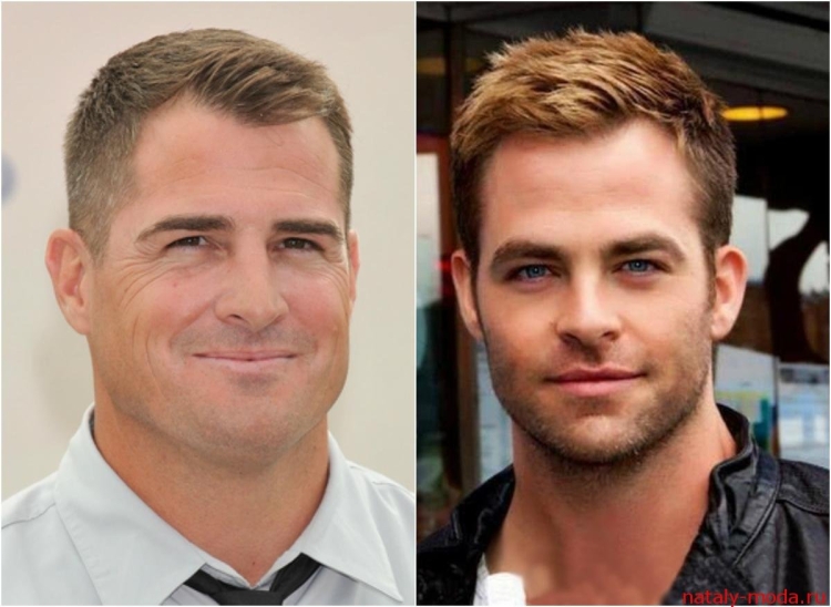 Стрижка полубокс на овальное лицо