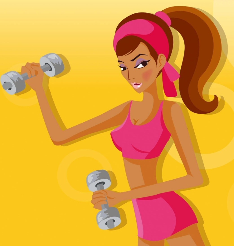 Фитнес иллюстрации
