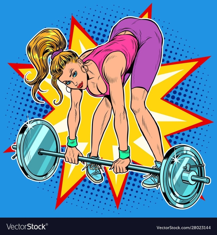 Карикатура спортсменка