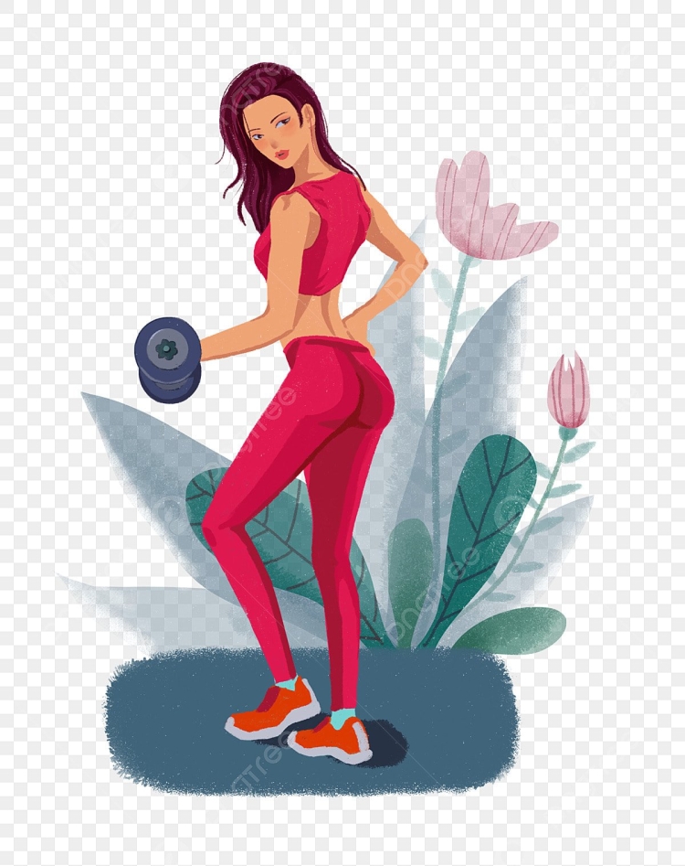Спортивная девушка иллюстрация