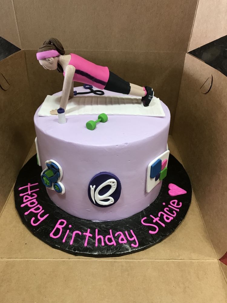 Торт для фитнес девушки