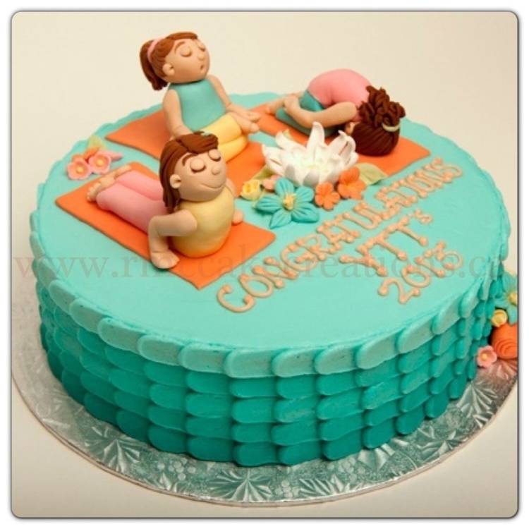 Торт в стиле йога