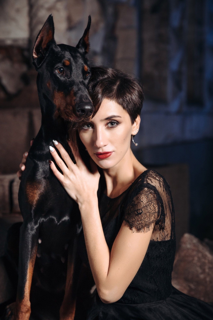 Фотосессия с доберманом #dobermanpinscher