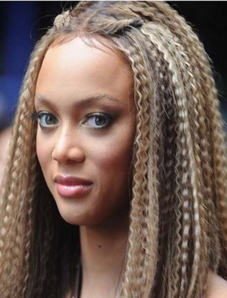 Мелкое гофре на волосах