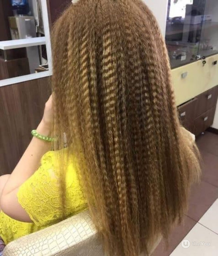 Гофре на волосах