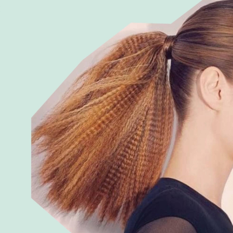 Мелкое гофре на волосах