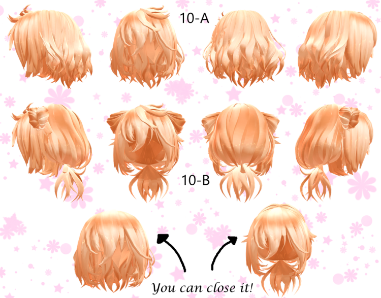 Hairstyles for girls MMD каре