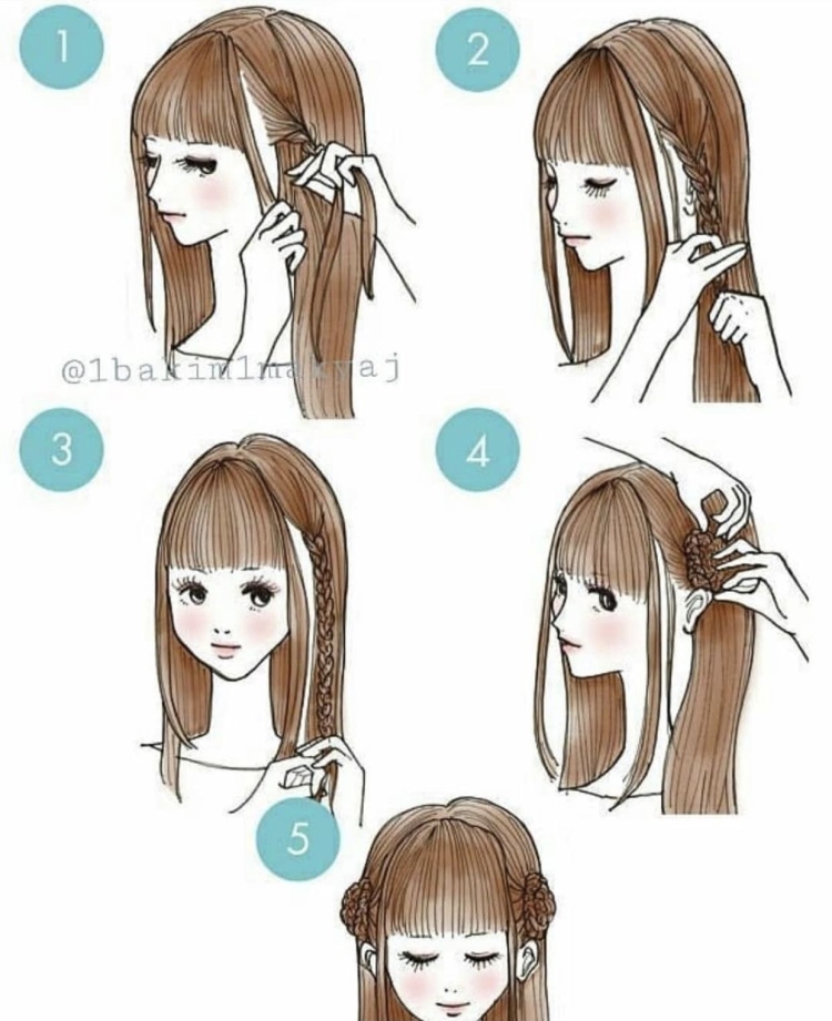 Японские причёски для девушек аниме