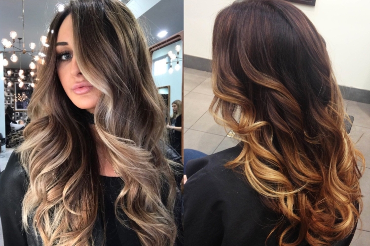 Контуринг волос на темные волосы длинные прямые