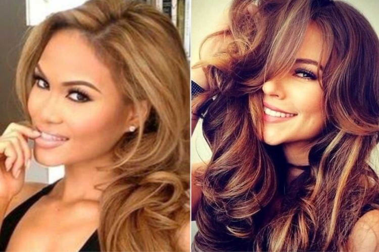 Цвет волос карамель с мелированием