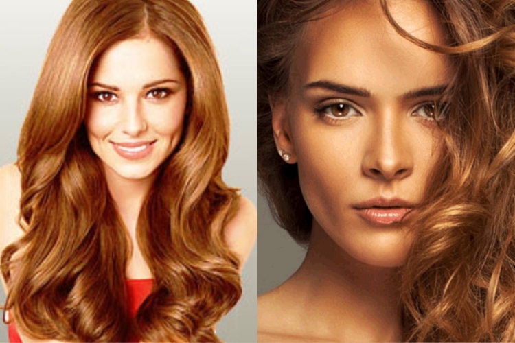 Карамельно золотистый цвет волос