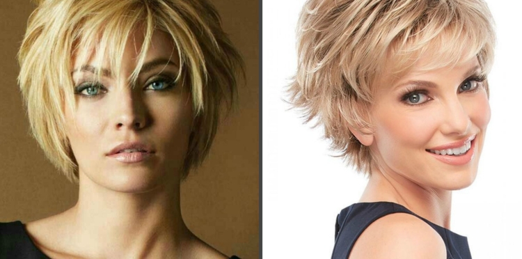 Стрижка Боб Гарсон на средние волосы