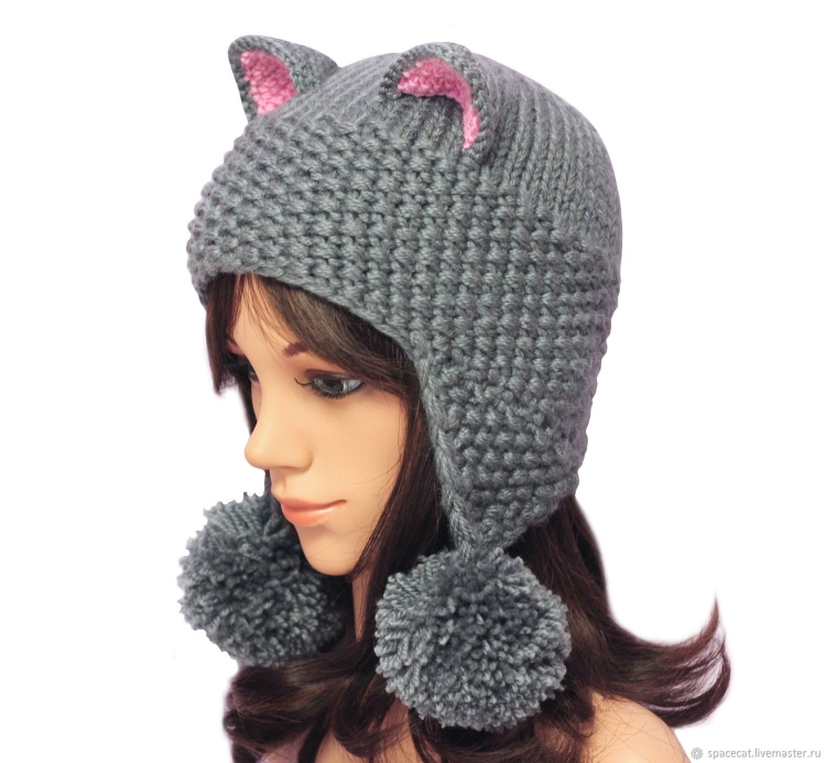 Шапка с ушками