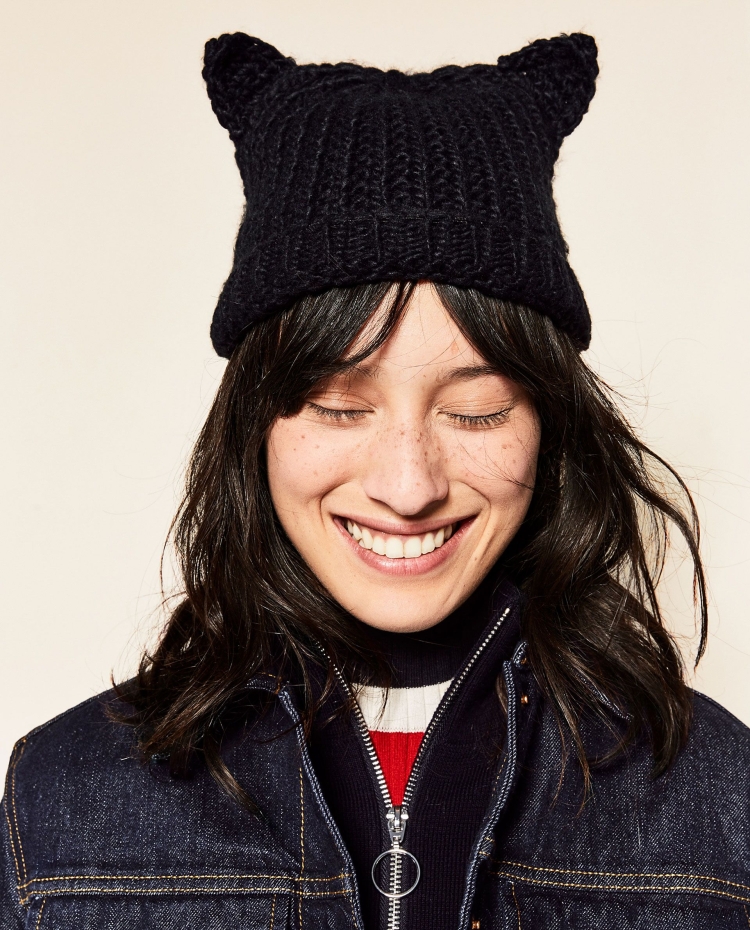 Скандинавская шапка с ушками