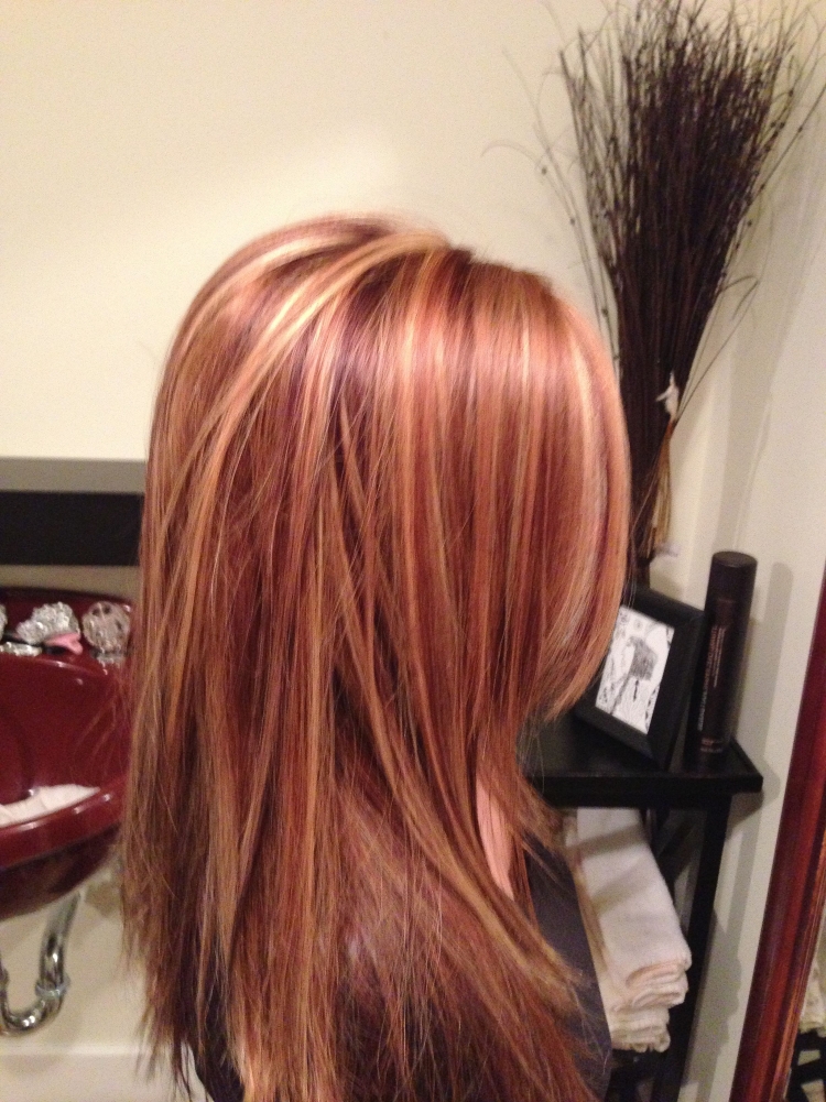 Колорирование на рыжие волосы