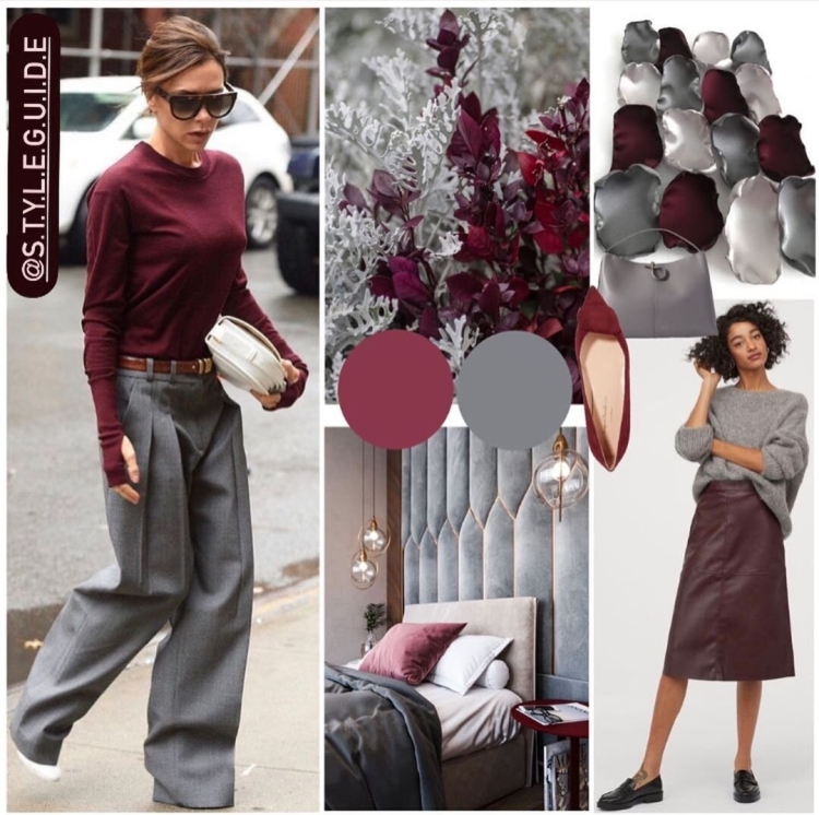 Сочетание цветов в одежде Vogue