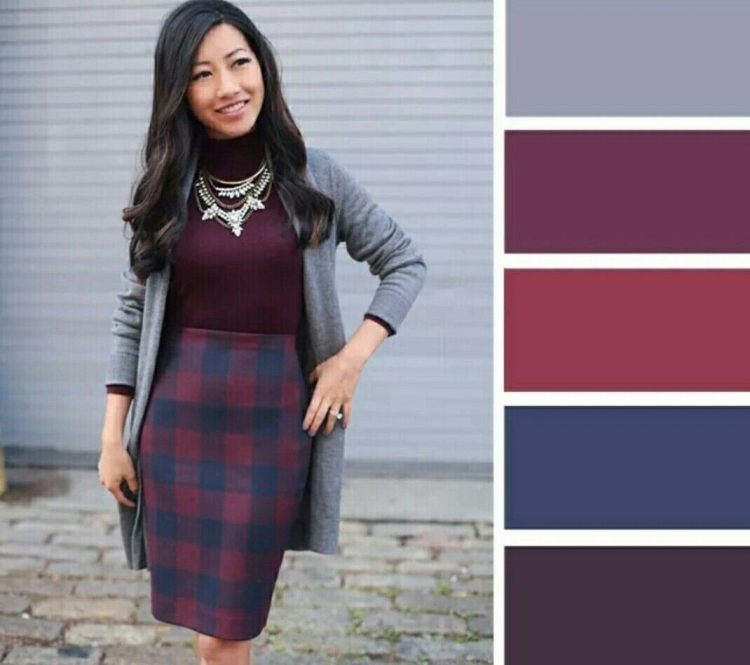 Сочетание цветов сливовый