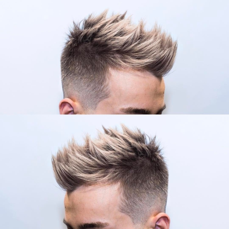 Короткие мужские стрижки с окрашиванием