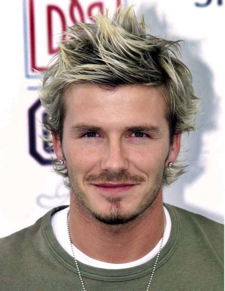 Дэвид Бекхэм блондин