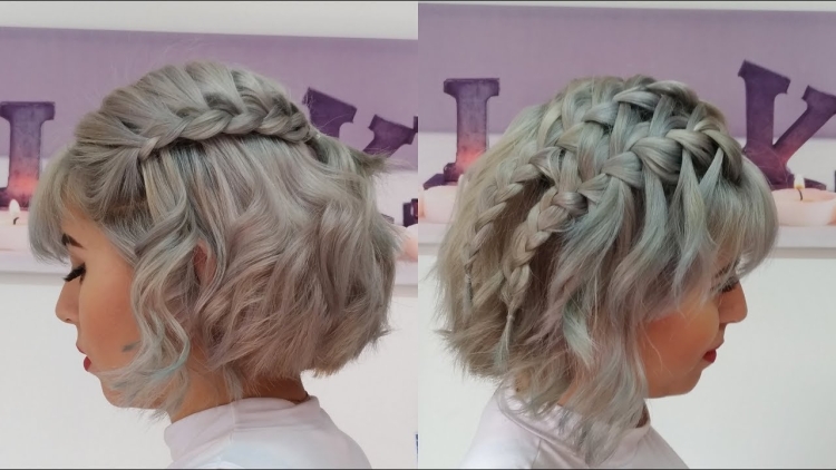 Ажурные косы на короткие волосы