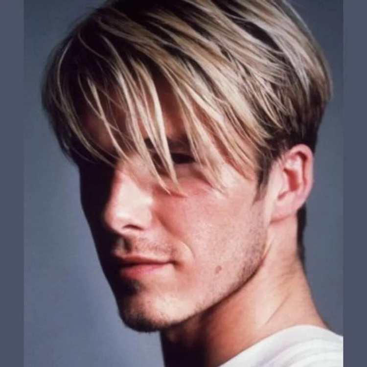 Дэвид Бекхэм прически мелирование