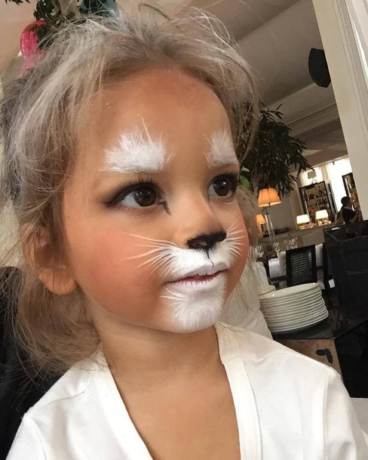 Макияж белки для девочки