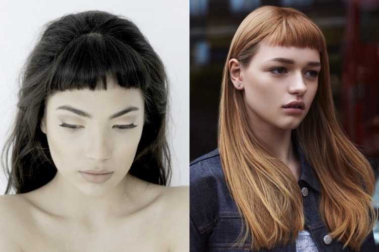 Сильно короткая челка