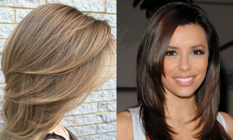 Стрижка Каскад на полудлинные волосы