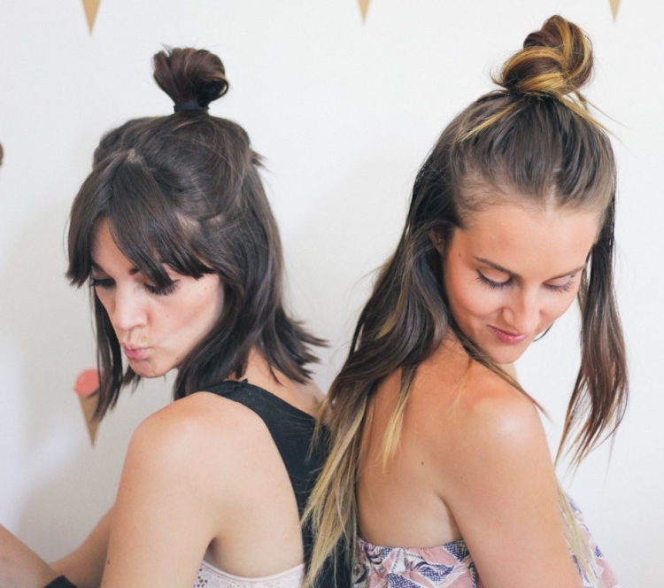 Прическа с хвостом на макушке