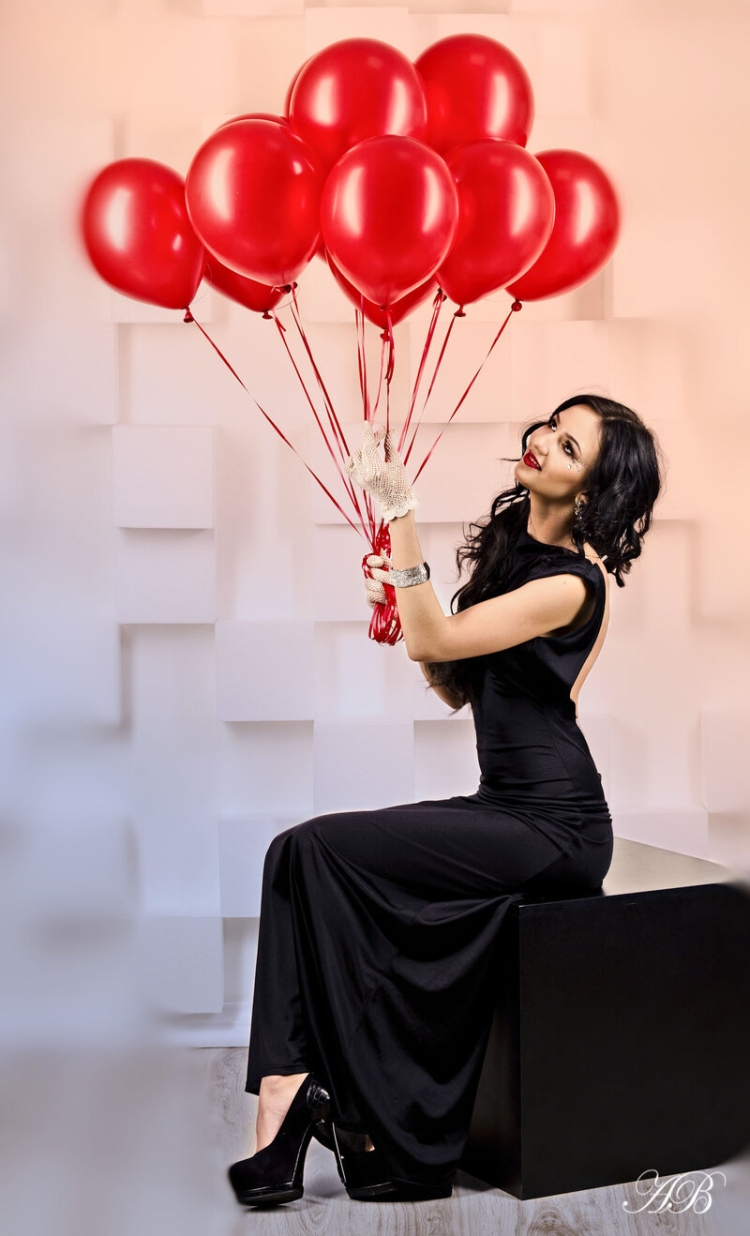 Фотосессия с шариками в студии