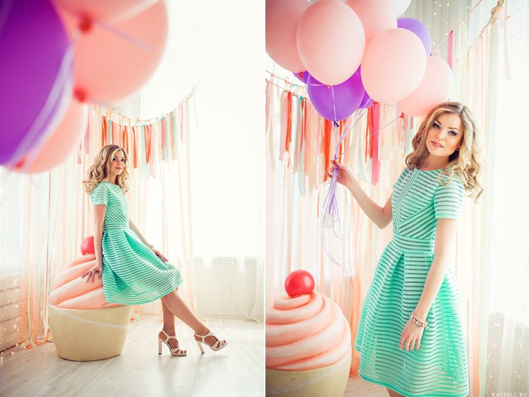 Фотосессия с шариками в студии